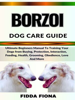 cover image of BORZOI DOG CARE GUIDE